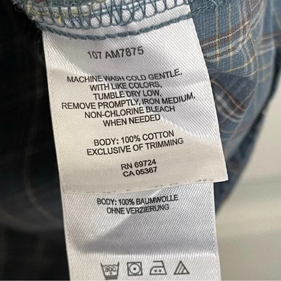 Columbia Short Sleeve Button Down Plaid Shirt Size XL - Picture 4 of 5